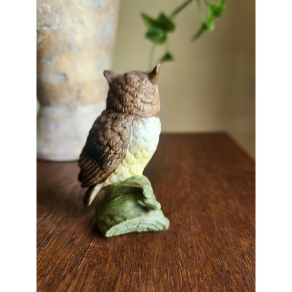 Lefton Owl Figurine Vintage Ceramic Small Owl Figurine 3" - Picture 4 of 8